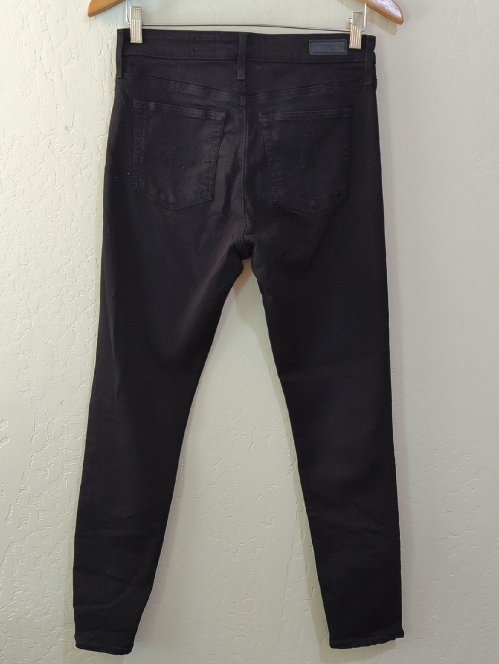 AG Jeans Super Black Farrah High Rise Skinny Jeans Size 29R - Picture 8 of 16